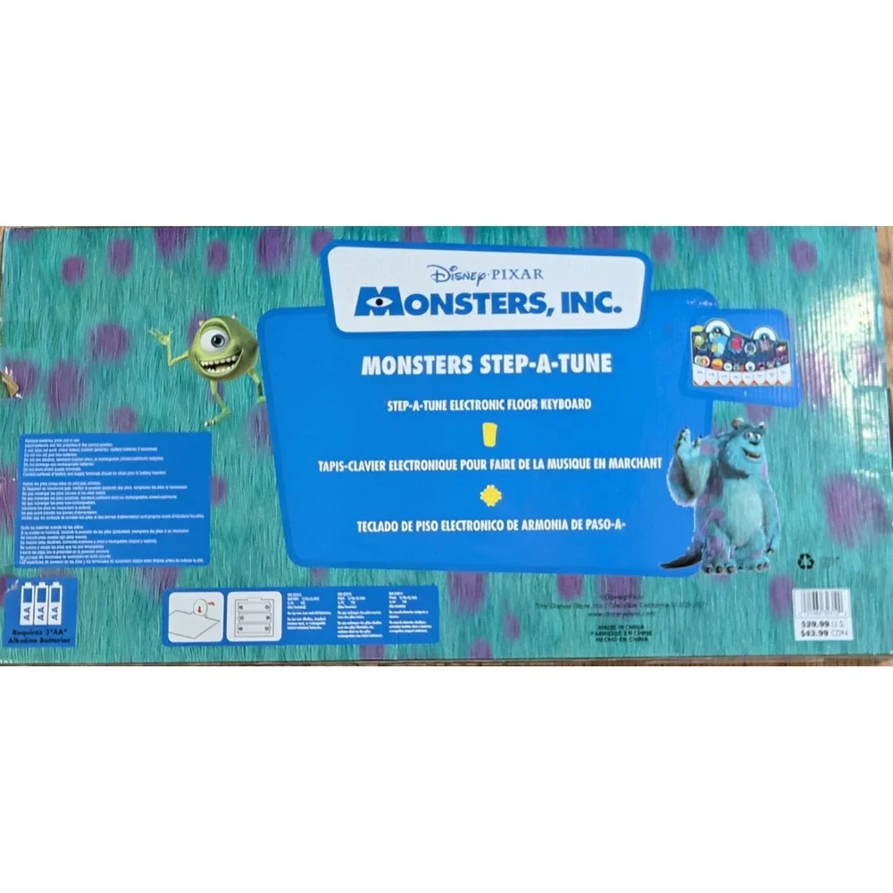 Monsters Inc Step A Tune Electronic Floor Keyboard Disney Store Edition Rare NIB